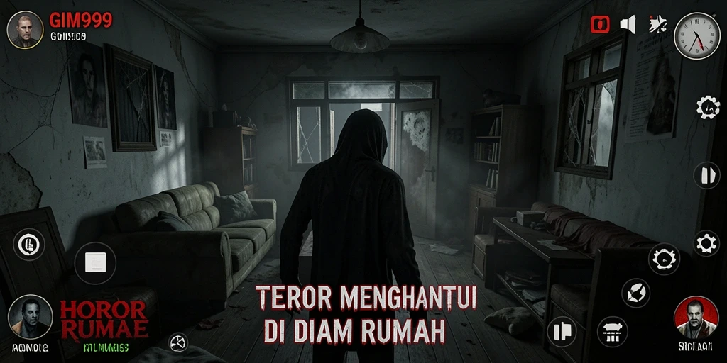 Tampak antarmuka permainan GIM999 yang penuh dengan elemen horor.