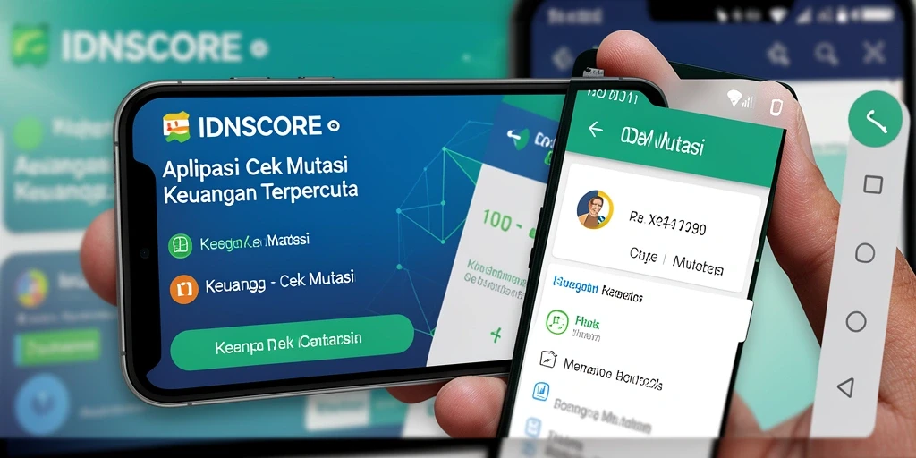 Antarmuka IDNSCORE menampilkan mutasi keuangan dengan jelas dan mudah dipahami.