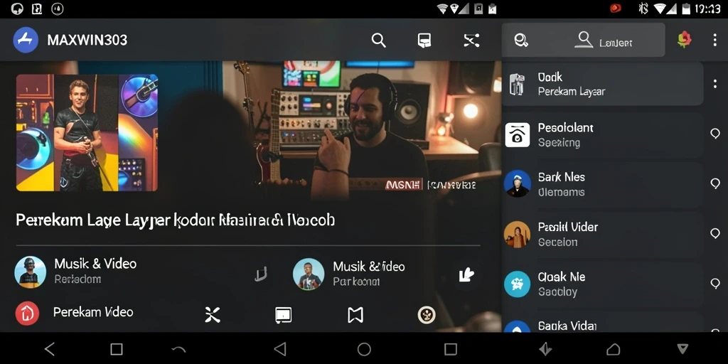 Screenshot MAXWIN303 menampilkan antarmuka perekam layar yang intuitif dan mudah digunakan.