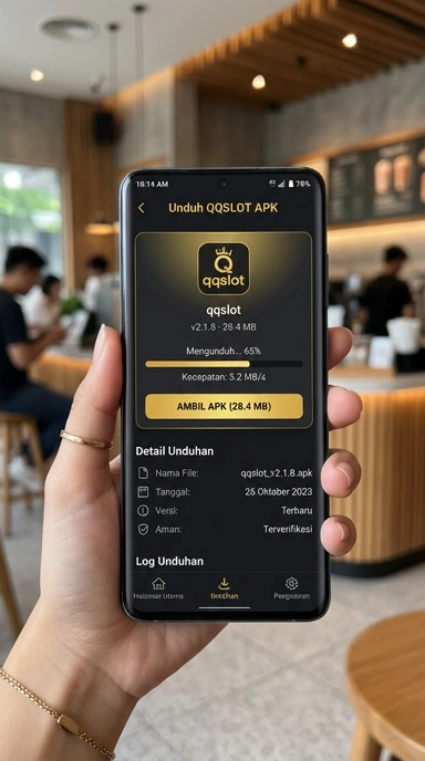 Tampilan halaman APK qqslot